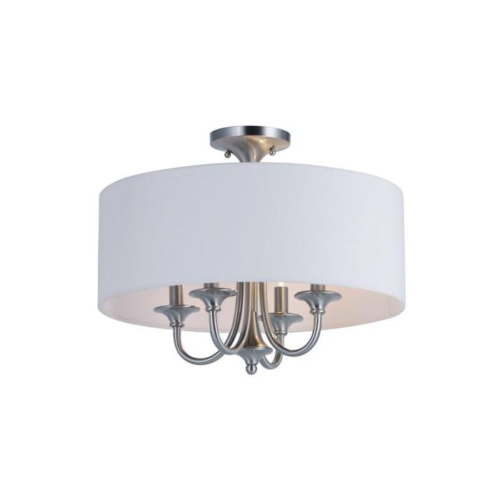 Maxim Lighting Bongo 4-Light 4-Light Semi-Flush Mount in Satin Nickel Maxim Lighting Bongo 4-Light 4-Light Semi-Flush Mount in Satin Nickel