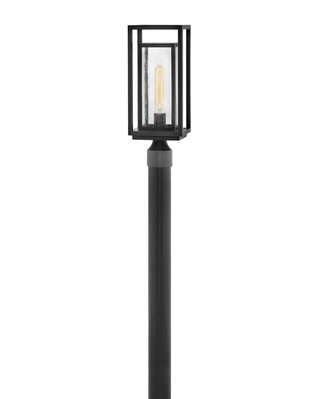 Photos - Chandelier / Lamp Hinkley Black LED Post Top or Pier Mount from the Republic Collection 1001BK-LL 
