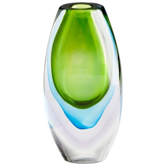 Cyan Design Small Canica Vase in Blue And Green Cyan Design Small Canica Vase in Blue And Green