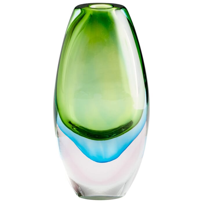 Cyan Design Large Canica Vase in Blue And Green Cyan Design Large Canica Vase in Blue And Green