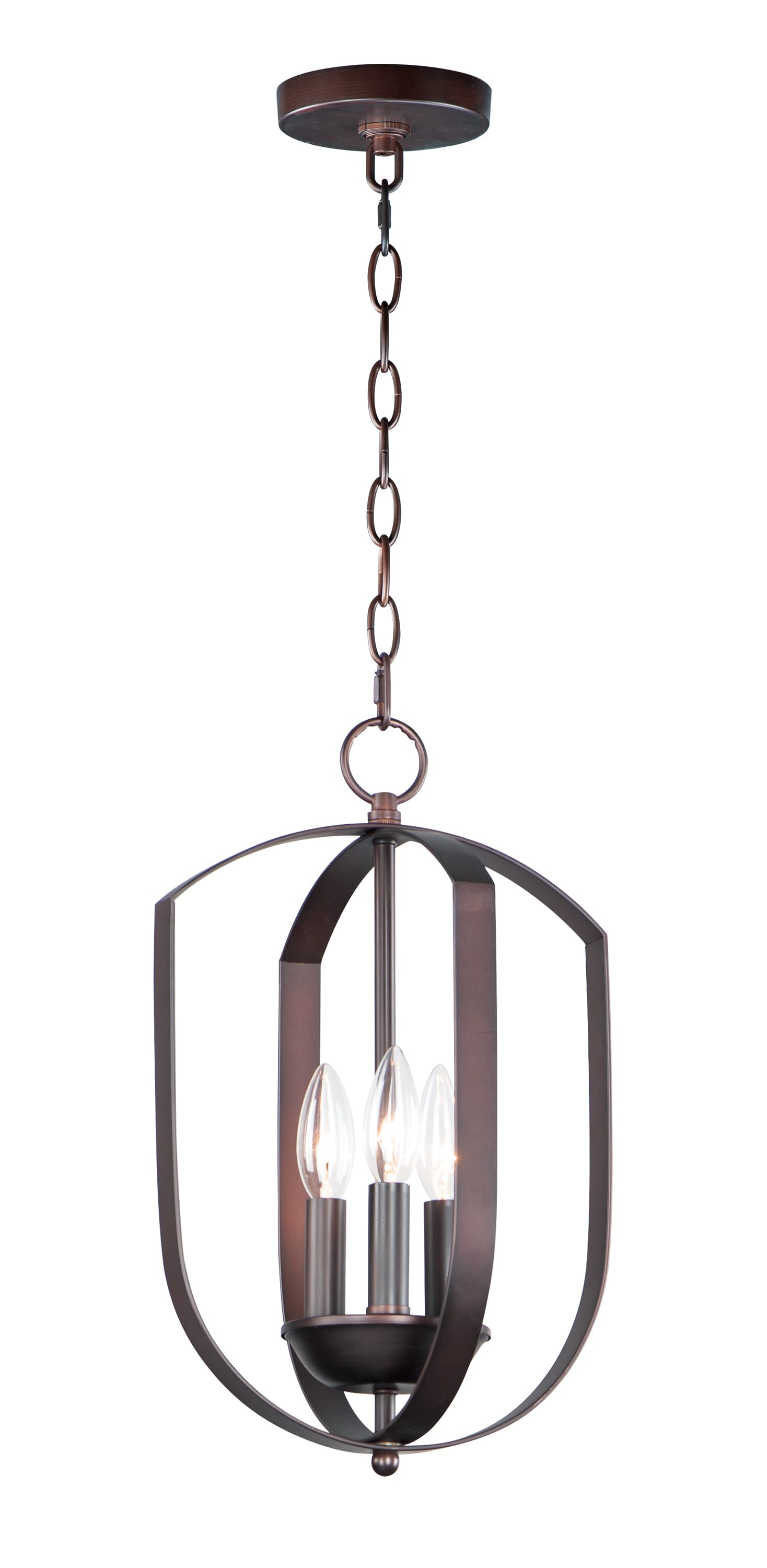 Maxim Provident 3-Light Transitional Chandelier in Oil Rubbed Bronze - 10033OI