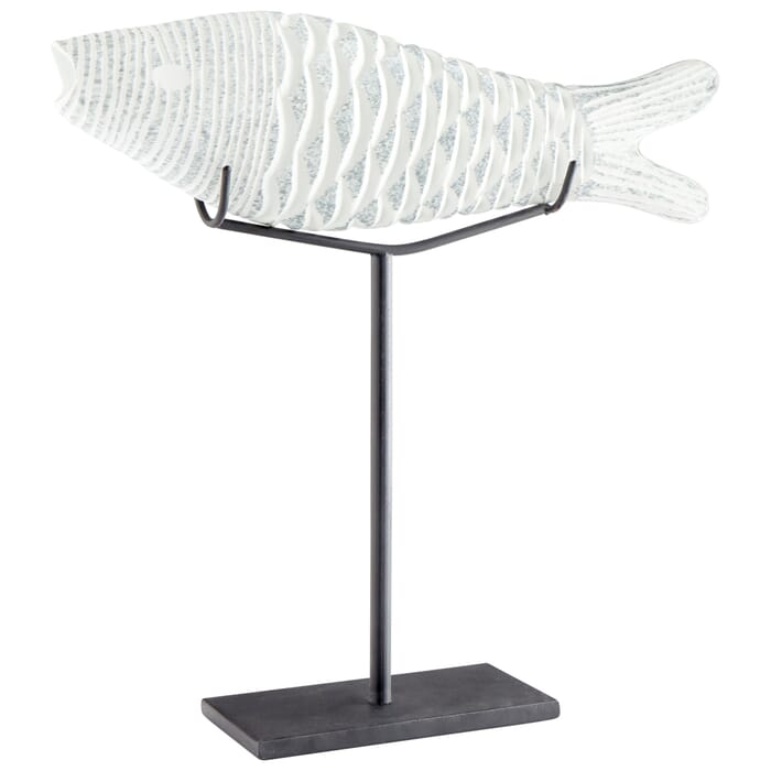 Cyan Design Medium Grouper Sculpture in Clear And Frosted Cyan Design Medium Grouper Sculpture in Clear And Frosted