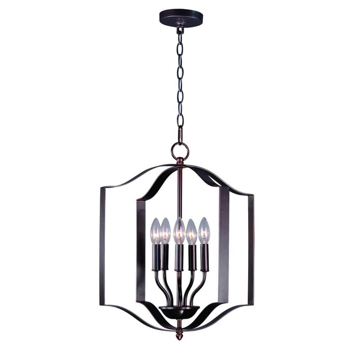 Maxim Lighting Provident 5-Light 5-Light Single Pendant in Oil Rubbed Bronze Maxim Lighting Provident 5-Light 5-Light Single Pendant in Oil Rubbed Bronze