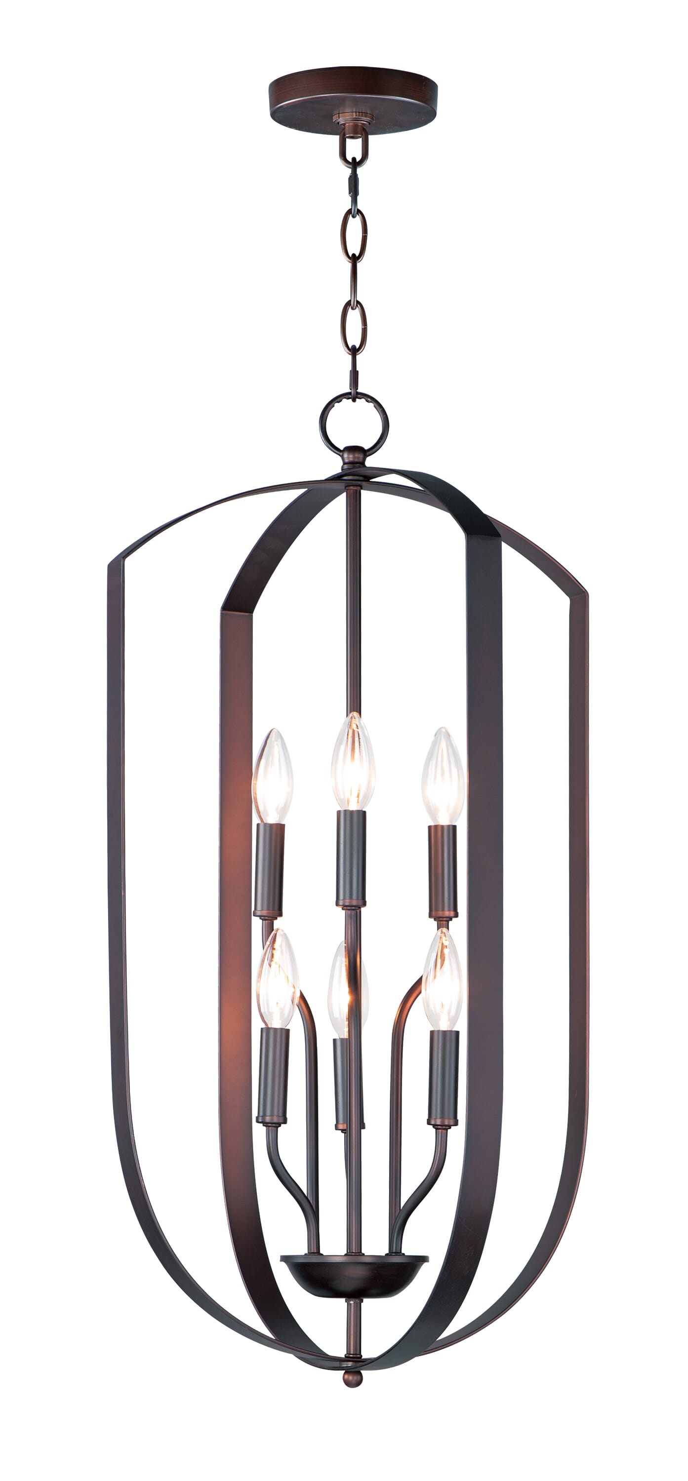 Maxim Provident 6-Light Transitional Chandelier in Oil Rubbed Bronze - 10039OI