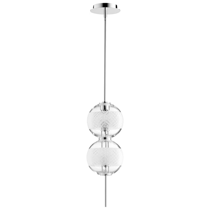 Cyan Design Peloton 2-Light Pendant Light in Polished Nickel Cyan Design Peloton 2-Light Pendant Light in Polished Nickel