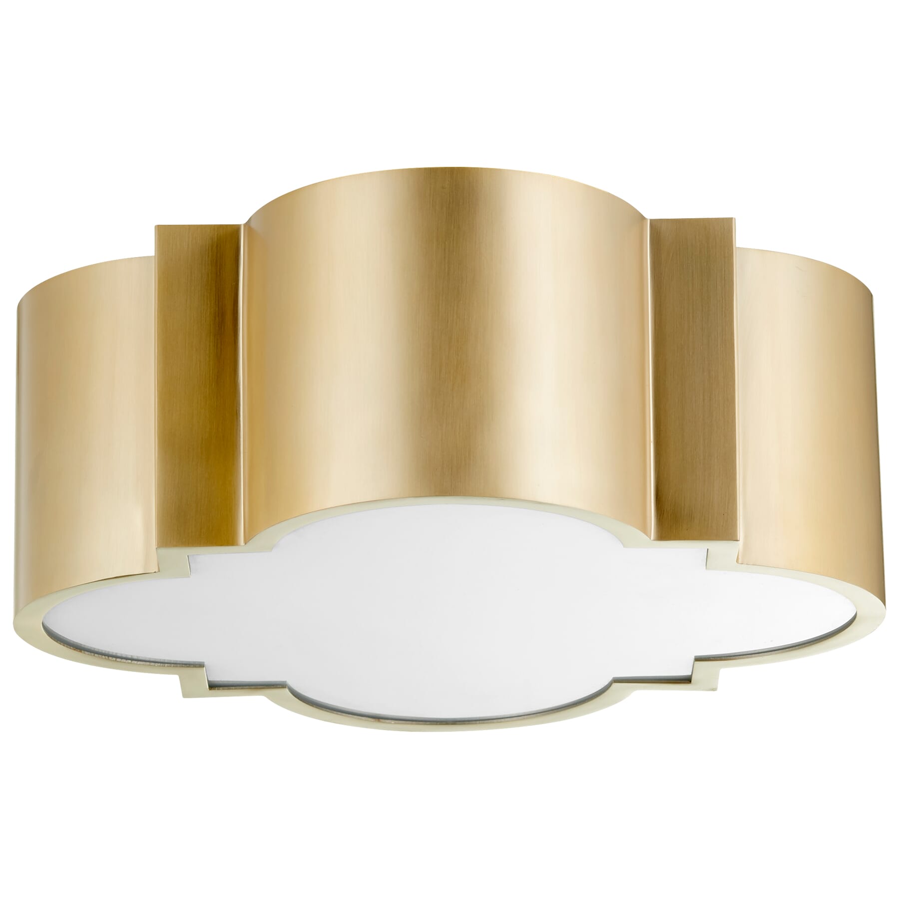 quatrefoil flush mount light