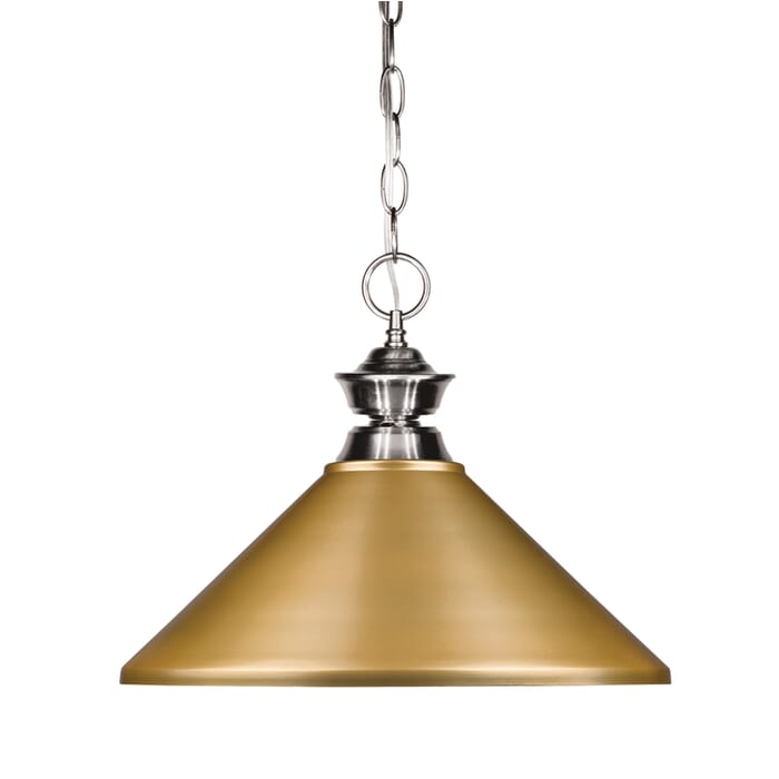 Z-Lite Pendant Lights 1-Light Pendant Light In Brushed Nickel Z-Lite Pendant Lights 1-Light Pendant Light In Brushed Nickel