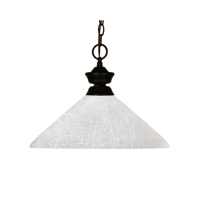 Z-Lite Challenger 1-Light Pendant Light In Bronze Z-Lite Challenger 1-Light Pendant Light In Bronze