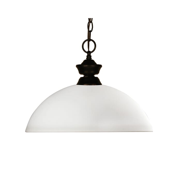 Z-Lite Chance 1-Light Pendant Light In Bronze Z-Lite Chance 1-Light Pendant Light In Bronze