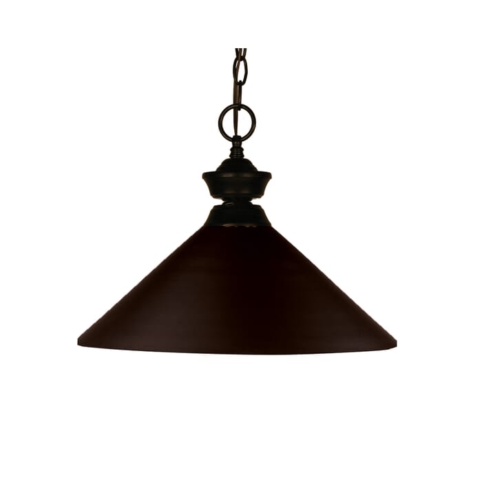 Z-Lite Shooter 1-Light Pendant Light In Bronze Z-Lite Shooter 1-Light Pendant Light In Bronze