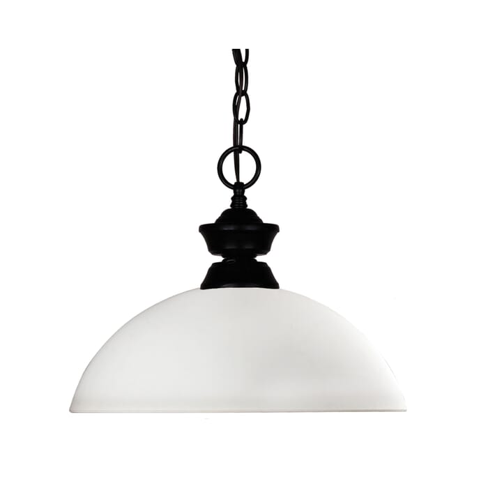 Z-Lite Shark with Windsor 1-Light Pendant Light In Matte Black Z-Lite Shark with Windsor 1-Light Pendant Light In Matte Black