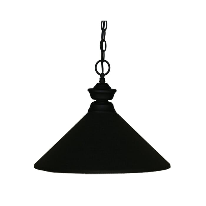 Z-Lite Pendant Lights 1-Light Pendant Light In Matte Black Z-Lite Pendant Lights 1-Light Pendant Light In Matte Black