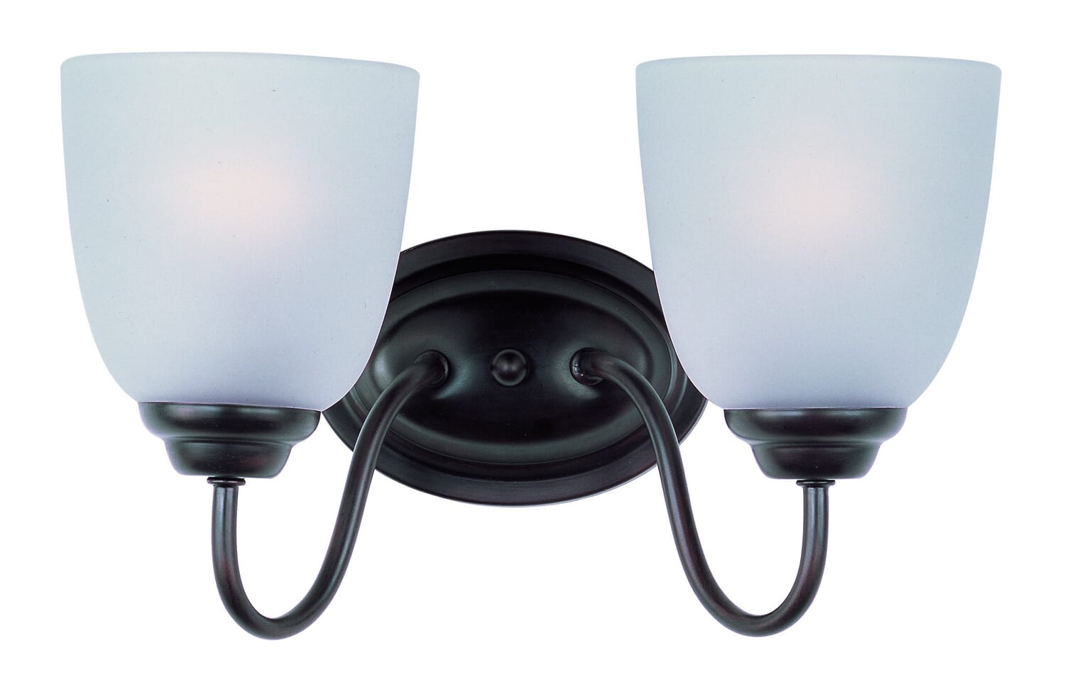 Oil Rubbed Bronze Two Light Bath Vanity from the Stefan Collection