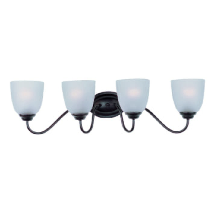 Maxim Lighting Stefan 4-Light Bathroom Vanity Light in Bronze Maxim Lighting Stefan 4-Light Bathroom Vanity Light in Bronze