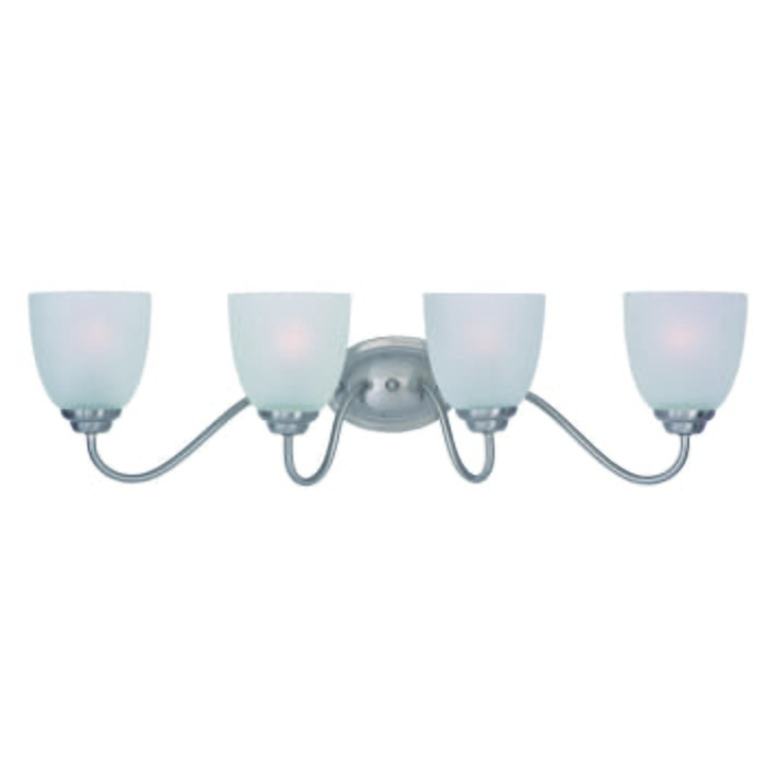 Maxim Lighting Stefan 4-Light Bathroom Vanity Light in Satin Nickel Maxim Lighting Stefan 4-Light Bathroom Vanity Light in Satin Nickel