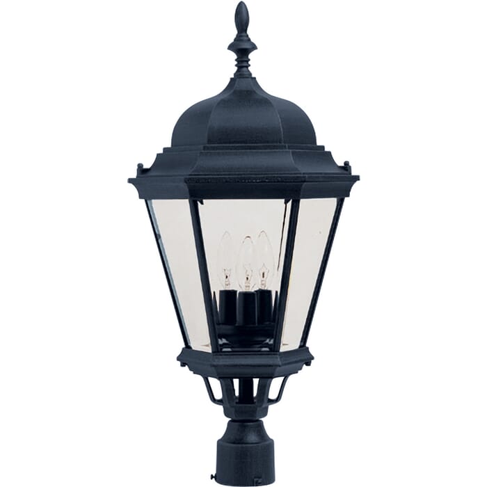 Maxim Lighting Westlake 3-Lt 28" Outdoor Post Mount, Black Maxim Lighting Westlake 3-Lt 28" Outdoor Post Mount, Black