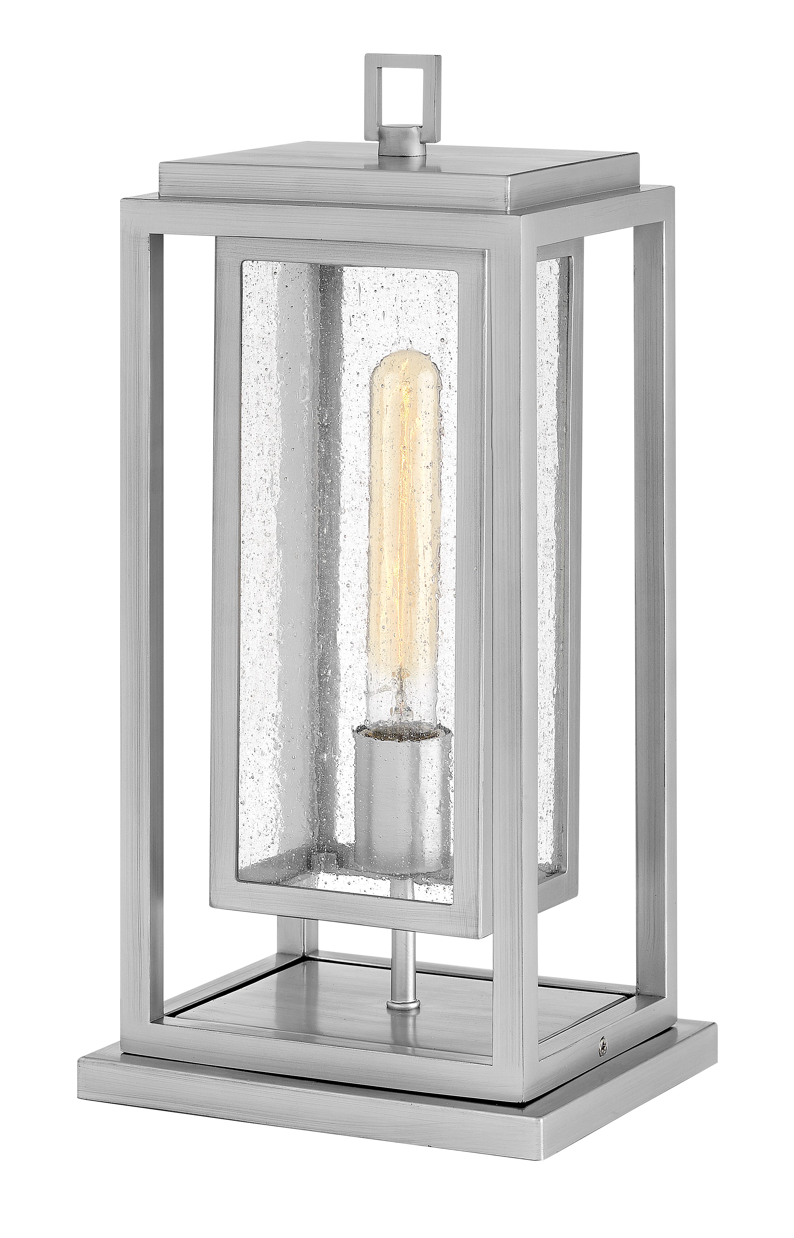 Satin Nickel LED Pier Mount from the Republic Collection