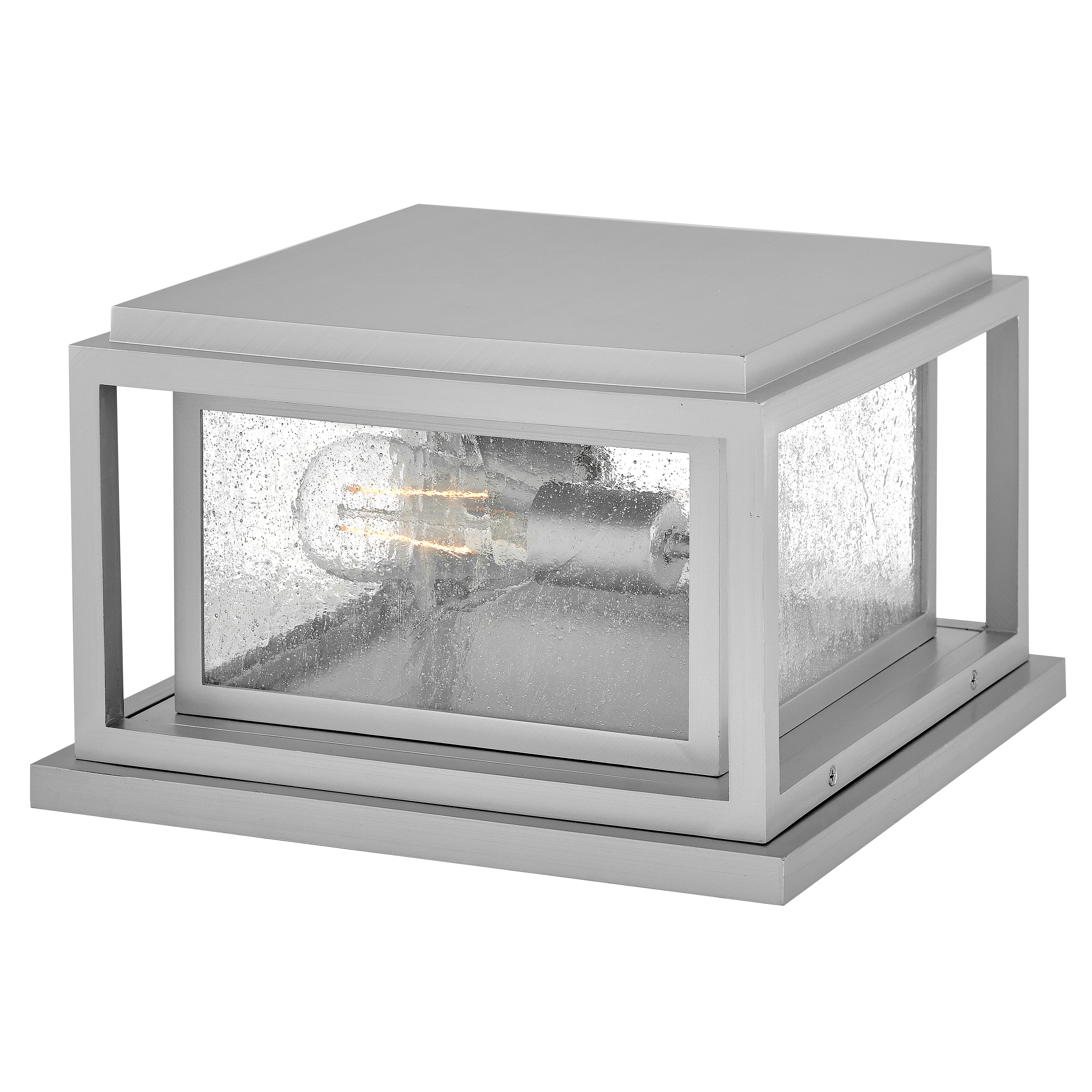 Satin Nickel LED Pier Mount from the Republic Collection