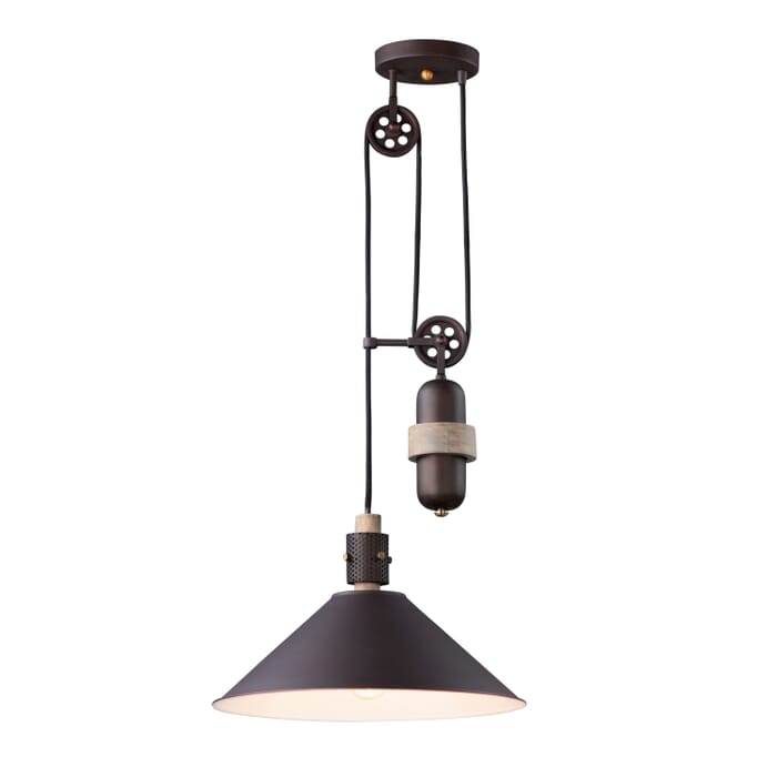 Maxim Lighting Tucson 10" 1-Light Pendant in Oil Rubbed Bronze/Weathered Wood Maxim Lighting Tucson 10" 1-Light Pendant in Oil Rubbed Bronze/Weathered Wood
