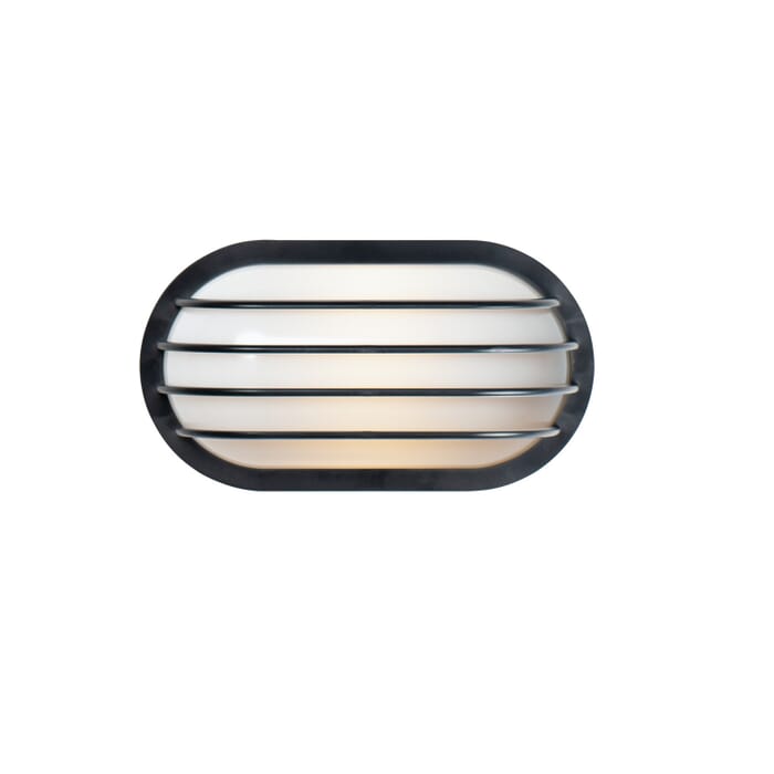 Bulwark 1-Light Outdoor Wall Lantern in Black Bulwark 1-Light Outdoor Wall Lantern in Black