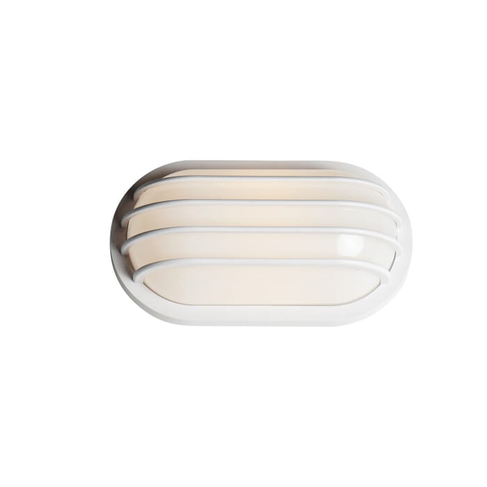 Bulwark 1-Light Outdoor Wall Lantern in White Bulwark 1-Light Outdoor Wall Lantern in White