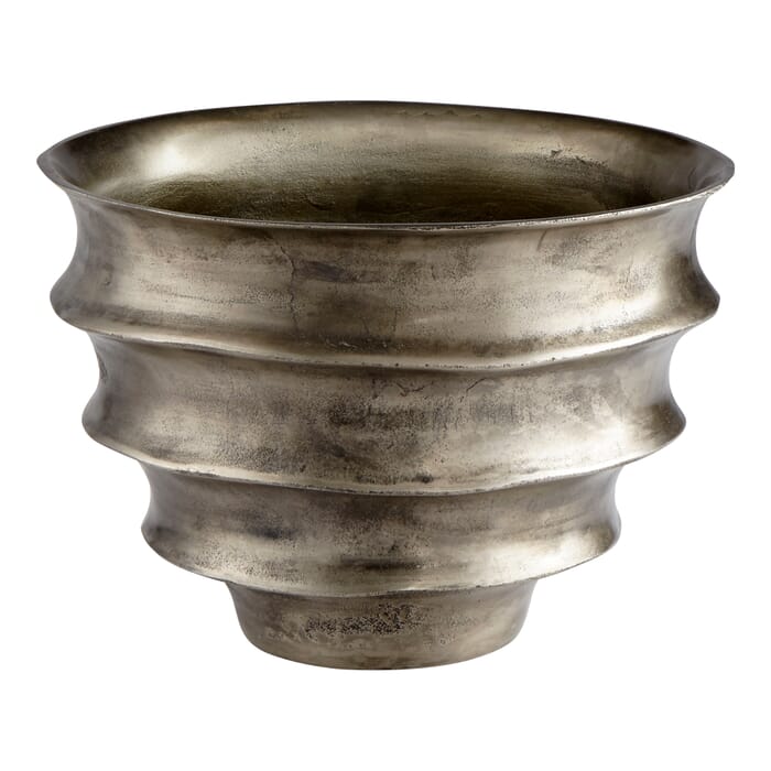 Cyan Design Spirula Planter in Pewter Cyan Design Spirula Planter in Pewter
