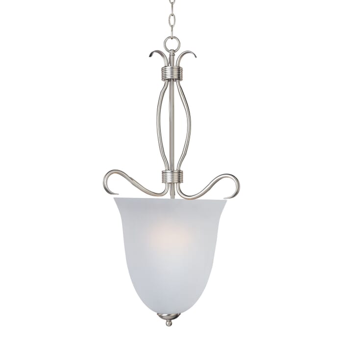 Basix 4-Light Entry Foyer Pendant in Satin Nickel Basix 4-Light Entry Foyer Pendant in Satin Nickel