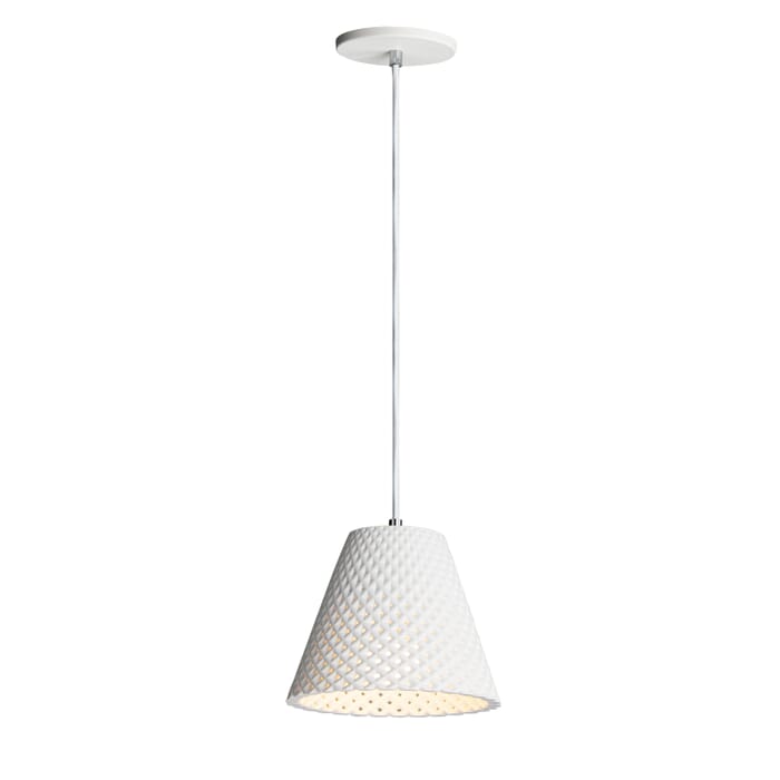 Maxim Woven Pendant Light in White Maxim Woven Pendant Light in White