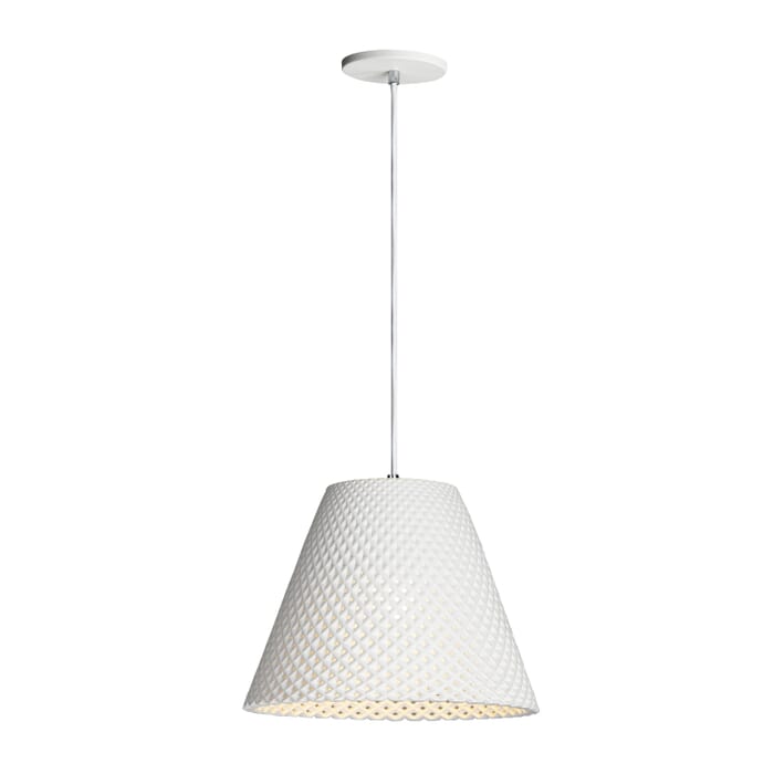 Maxim Woven Pendant Light in White Maxim Woven Pendant Light in White