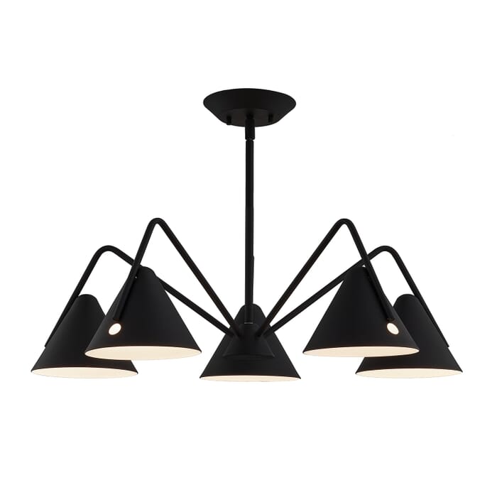 Zag Chandelier in Black Zag Chandelier in Black