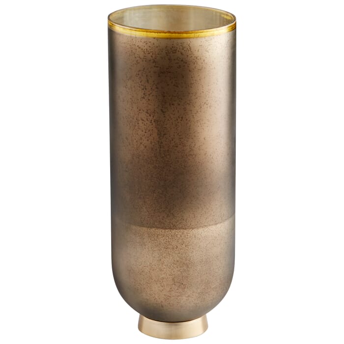 Cyan Design Large Pemberton Vase in Black Onyx And Champagne Cyan Design Large Pemberton Vase in Black Onyx And Champagne