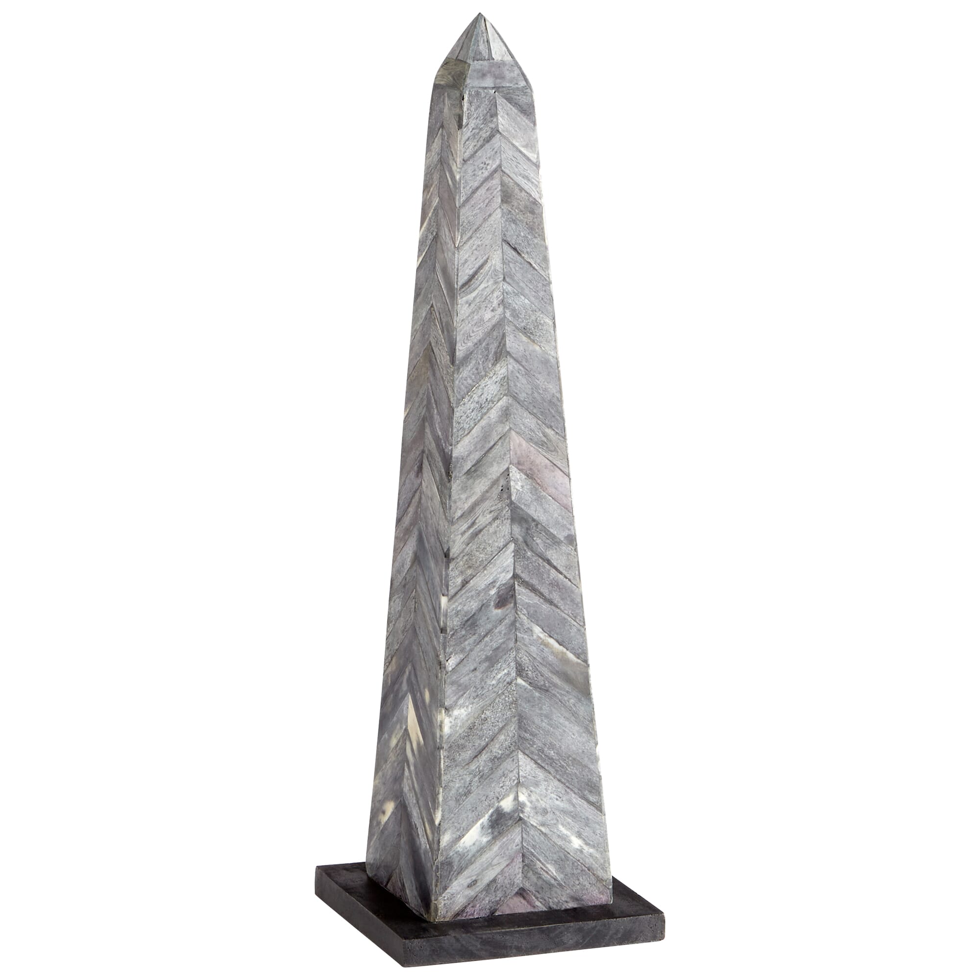 Herring Obelisk Sculpture in Grey And Black