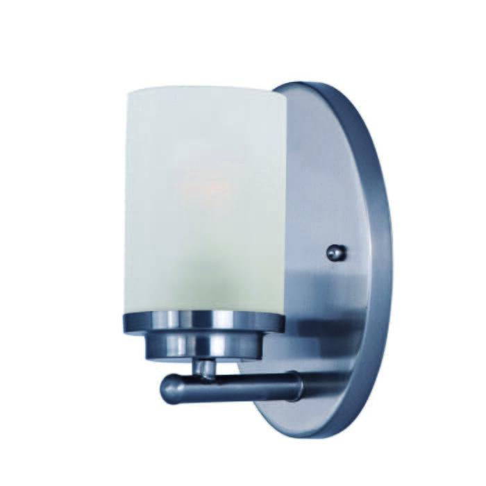 Maxim Lighting Corona 8.25" Frosted Bathroom Vanity Light in Polished Chrome Maxim Lighting Corona 8.25" Frosted Bathroom Vanity Light in Polished Chrome
