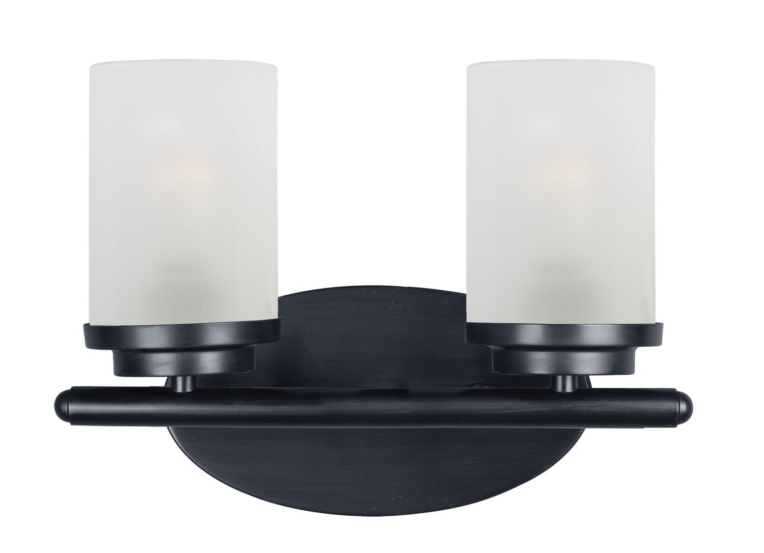 Corona 2-Light Bathroom Vanity Light in Black