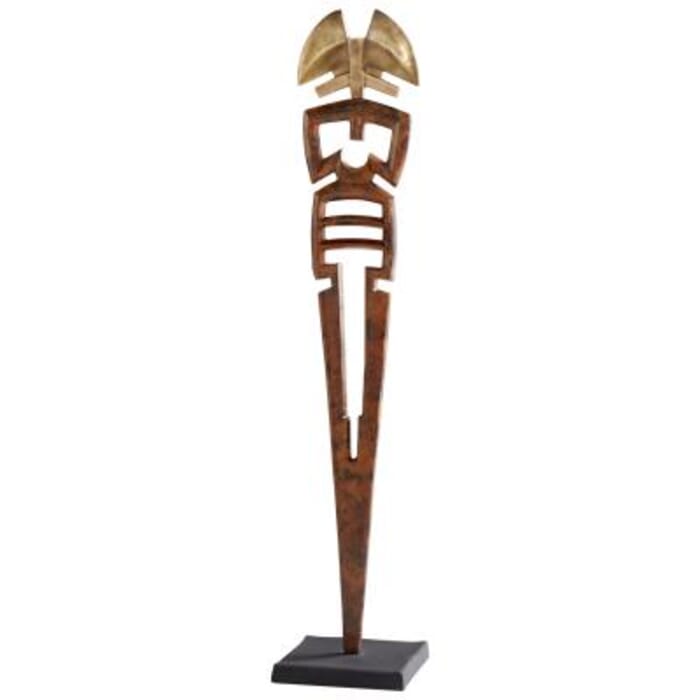 Cyan Design Belagae Sculpture in Antique Brass Cyan Design Belagae Sculpture in Antique Brass