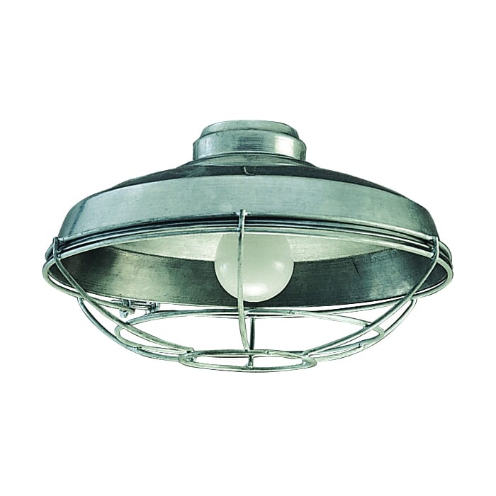 Light Kit- Bowl 1-Light LED Fan Light Kit in Galvanized Light Kit- Bowl 1-Light LED Fan Light Kit in Galvanized