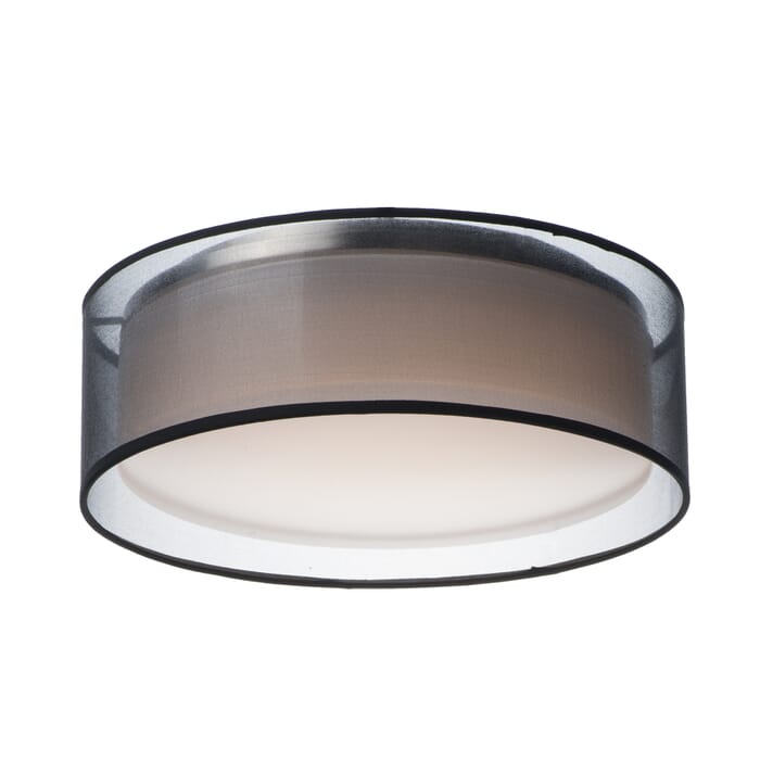 Maxim Prime 3-Light Ceiling Light in Black Organza Maxim Prime 3-Light Ceiling Light in Black Organza