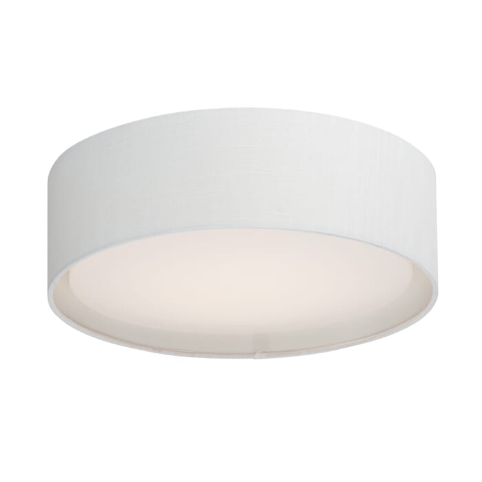 Maxim Prime 3-Light Ceiling Light in White Linen Maxim Prime 3-Light Ceiling Light in White Linen