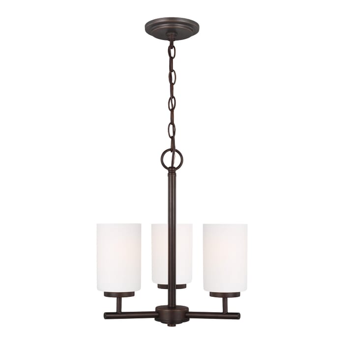 Oslo 3-Light Chandelier in Bronze / Dark Oslo 3-Light Chandelier in Bronze / Dark
