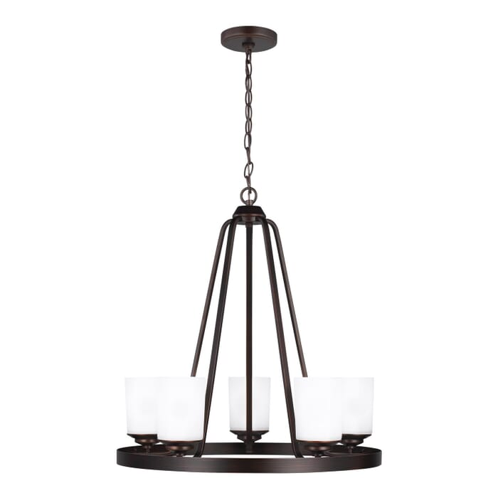 Kemal 5-Light Chandelier in Bronze / Dark Kemal 5-Light Chandelier in Bronze / Dark