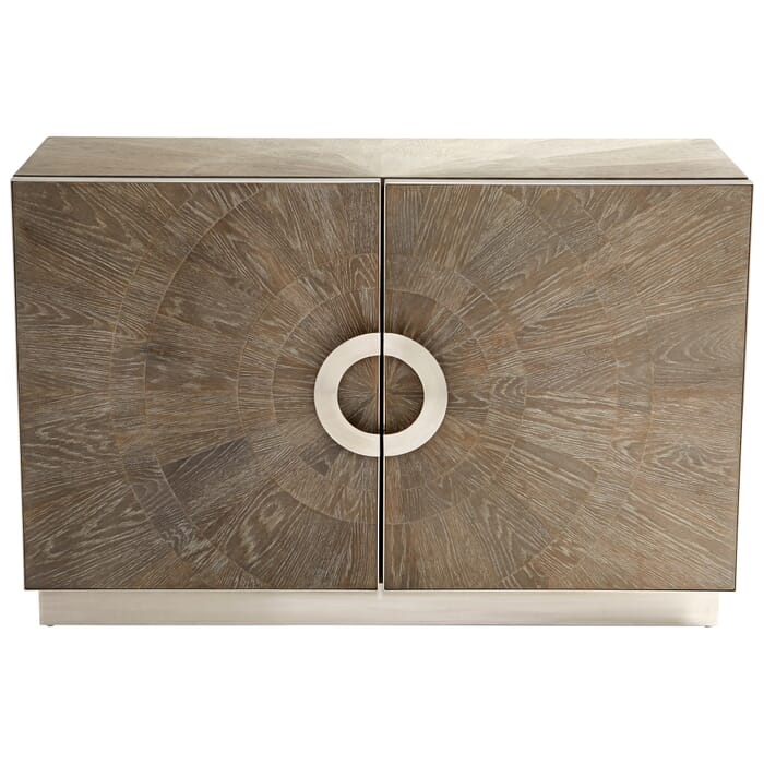 Cyan Design Volonto Cabinet in Weathered Oak and Stainless Steel Cyan Design Volonto Cabinet in Weathered Oak and Stainless Steel