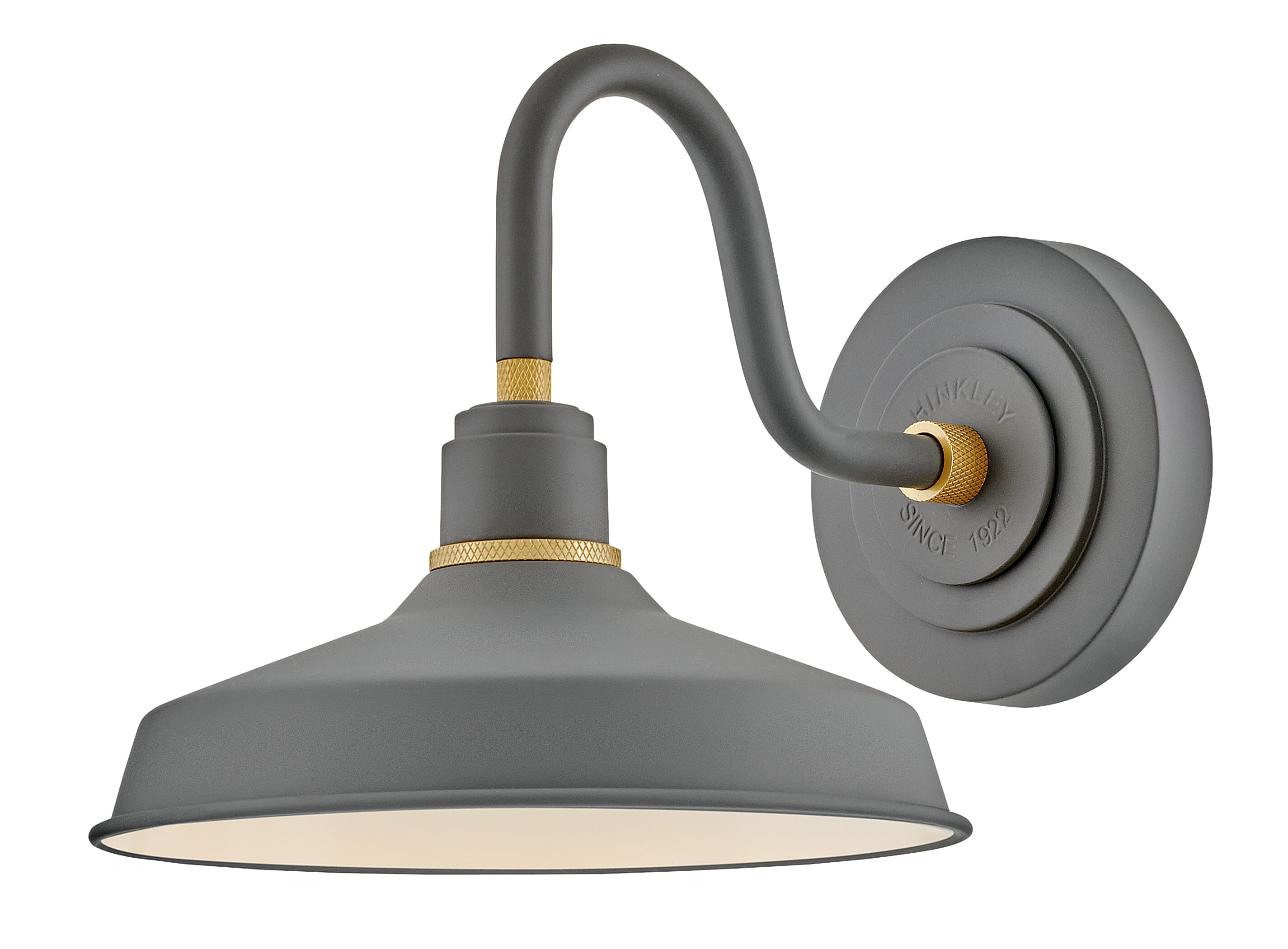 Dark Matte Grey LED Wall Mount from the Foundry Classic Collection