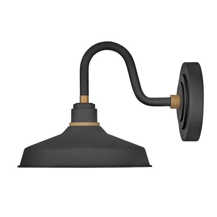 Hinkley Foundry Outdoor Gooseneck Barn Light in Textured Black Hinkley Foundry Outdoor Gooseneck Barn Light in Textured Black