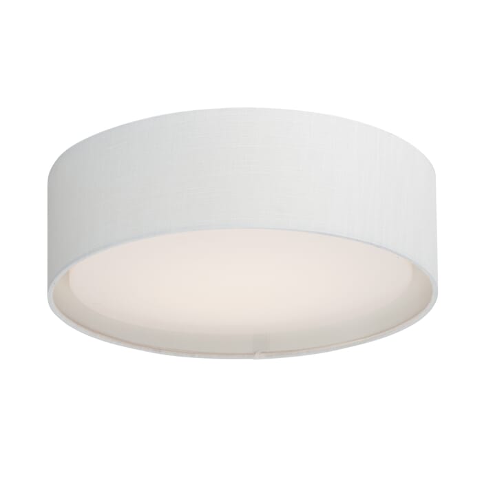 Maxim Prime Ceiling Light in White Linen Maxim Prime Ceiling Light in White Linen