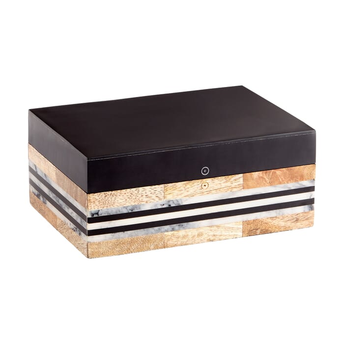 Cyan Design Large Avondale Container in Natural And Black Cyan Design Large Avondale Container in Natural And Black