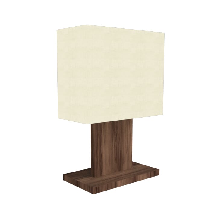 Clean 1-Light Table Lamp in American Walnut Clean 1-Light Table Lamp in American Walnut