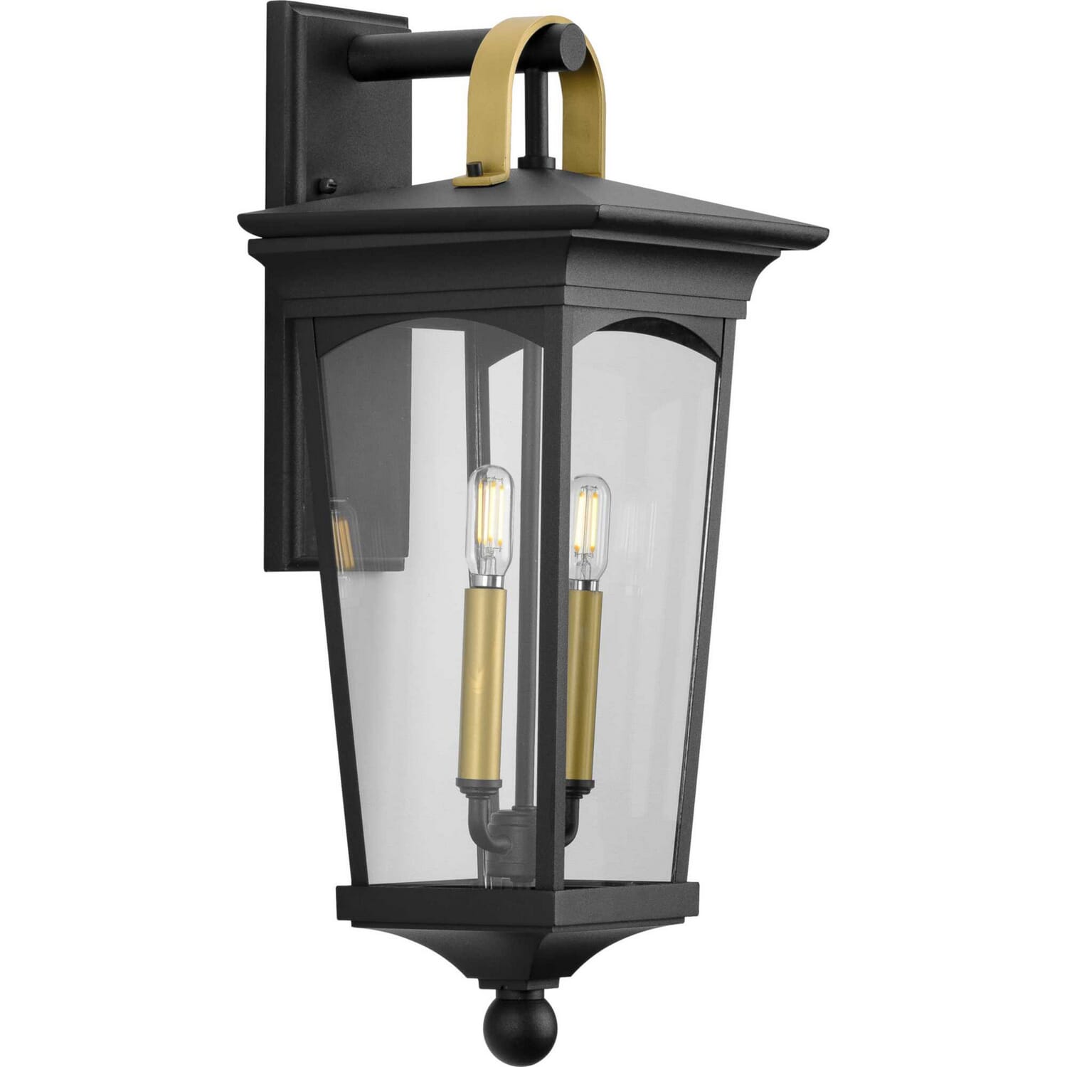 Black Two Light Wall Lantern from the Chatsworth Collection