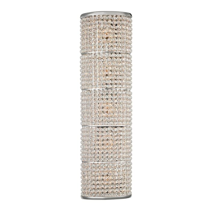Hudson Valley Sherrill 5-Light 7" Bathroom Vanity Light in Polished Nickel Hudson Valley Sherrill 5-Light 7" Bathroom Vanity Light in Polished Nickel
