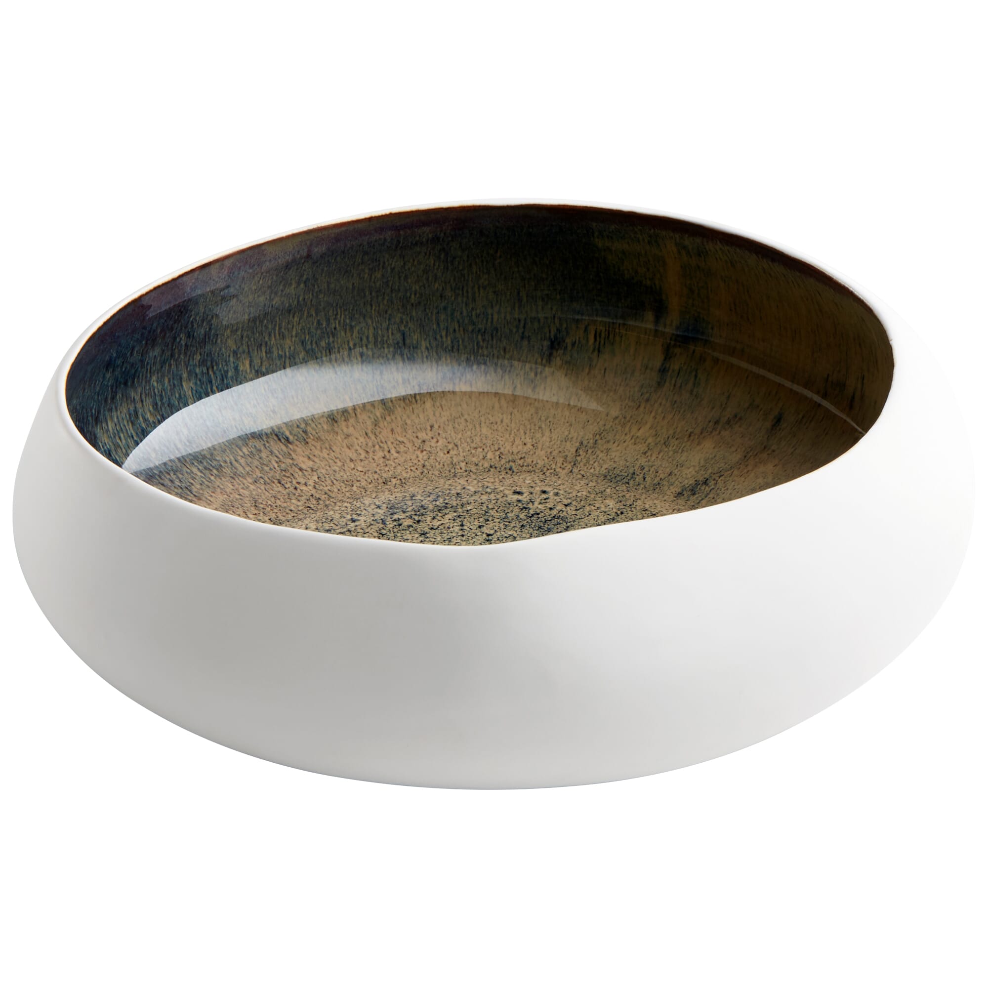 Medium Android Bowl in White And Oyster