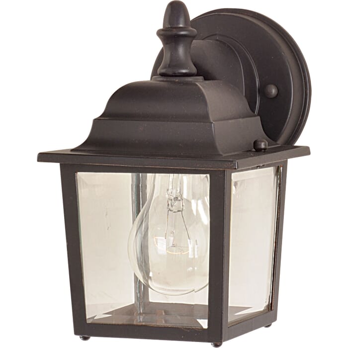 Builder Cast 1-Light Outdoor Wall Lantern in Empire Bronze Builder Cast 1-Light Outdoor Wall Lantern in Empire Bronze